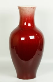 Chinese Qing Underglaze Red Porcelain Vase