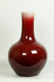 Chinese Qing Underglaze Red Porcelain Vase