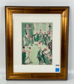 Armand Vallee: Red Ink Illustration, Party 1920's