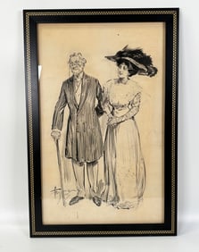 American 1890's Pen & Ink Illustration