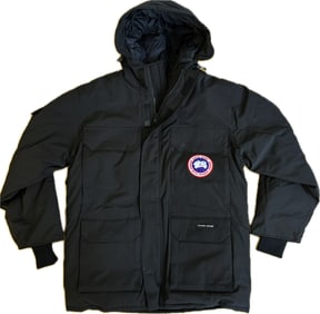 Canada Goose Black Expedition Parka; Men's XL