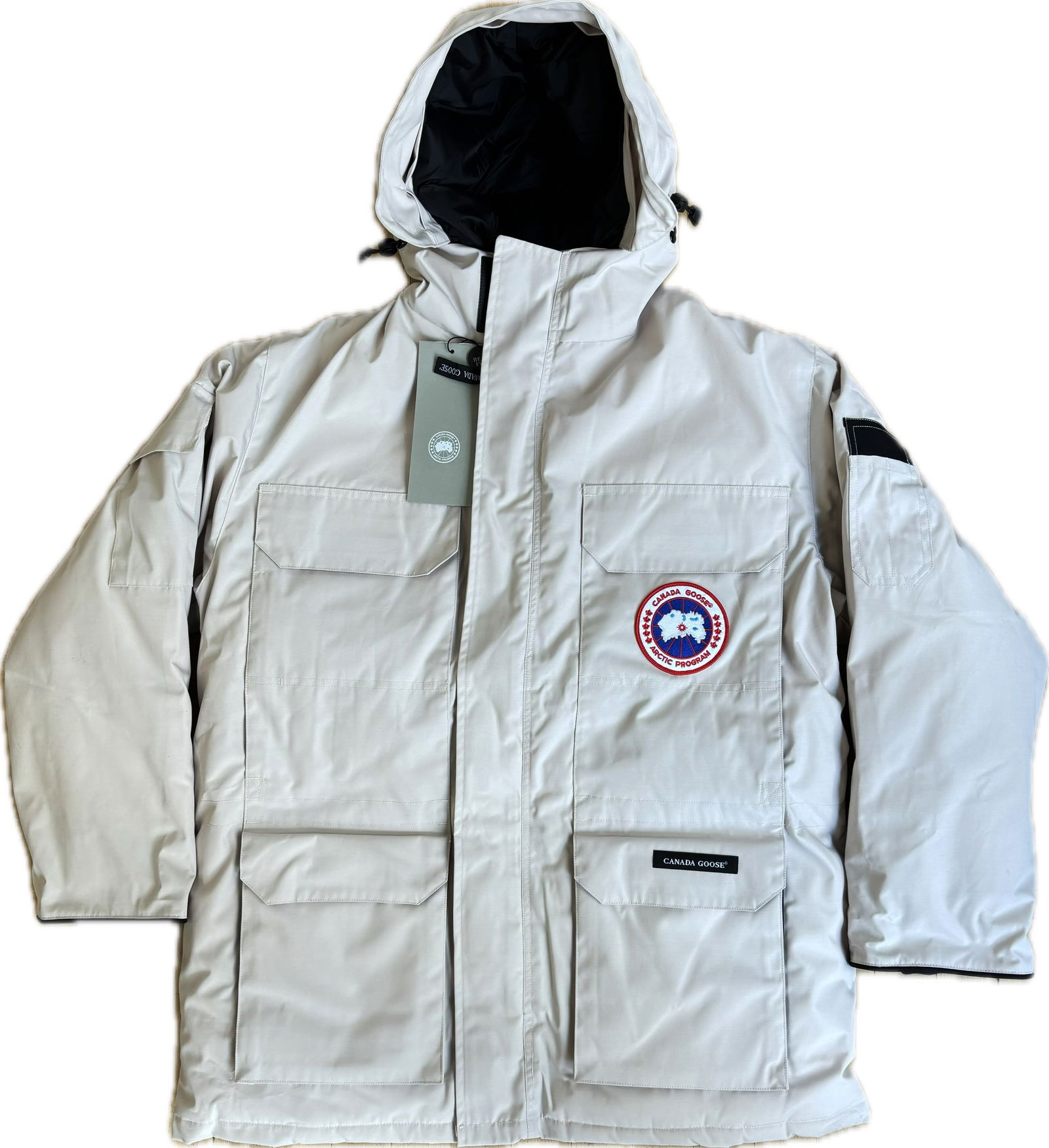 Canada Goose White Expedition Parka; Men's Large (1 of 5)
