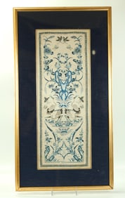 Fine Pr Chinese Qing Silk Embroidery Sleeve Ends