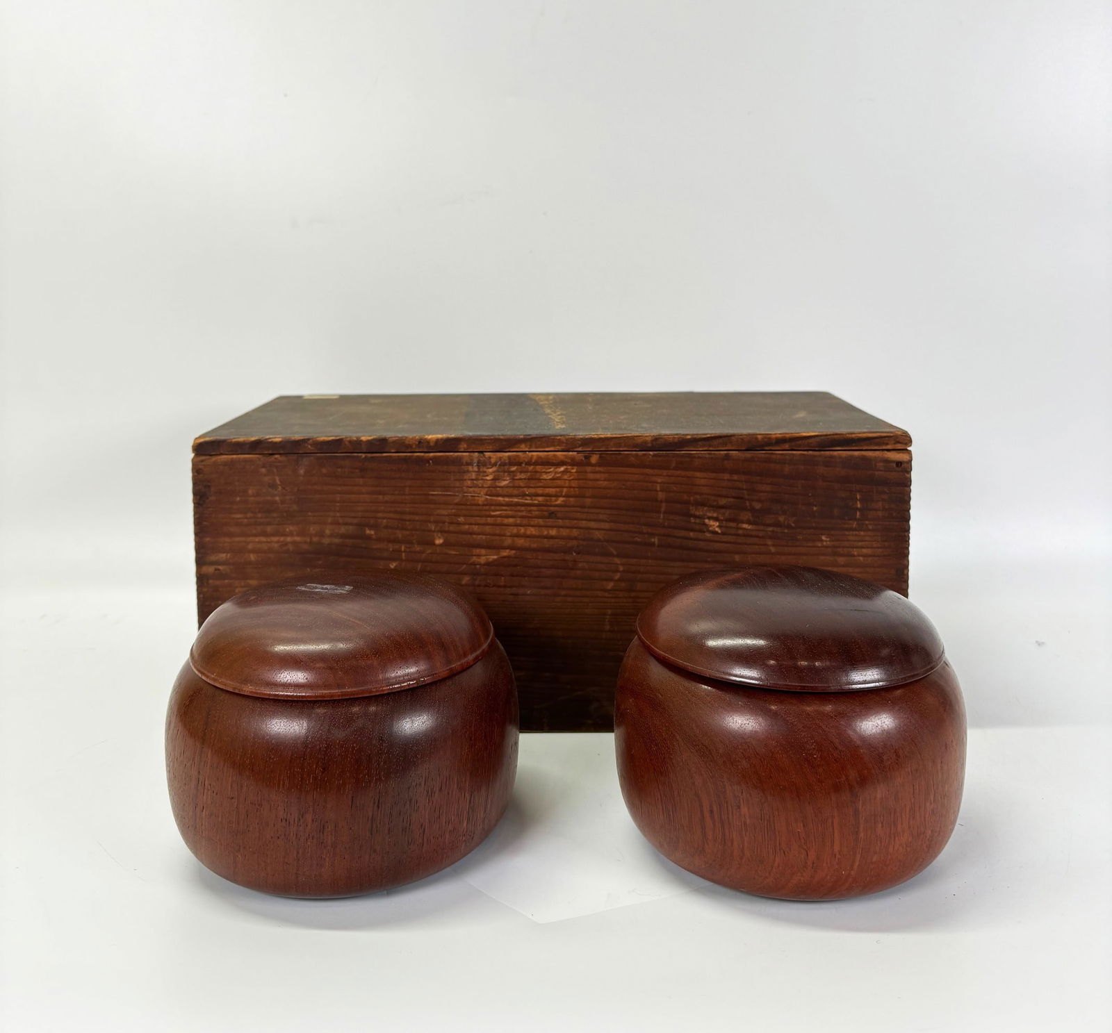 Antique Japanese Set Weqi Stones & Covered Boxes (1 of 6)