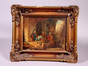 Carl Spitzweig / Albert Schwartz; Arab Oil Sketch