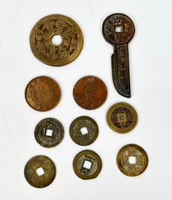 10 Chinese Bronze Coins