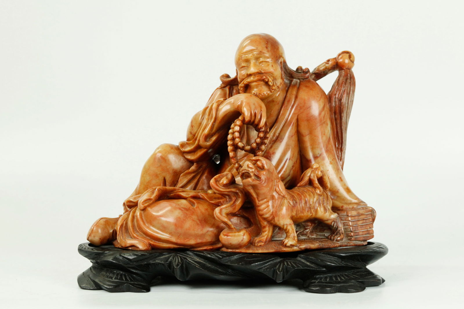 Chinese Shoushan Soapstone Resting Scholar (1 of 5)