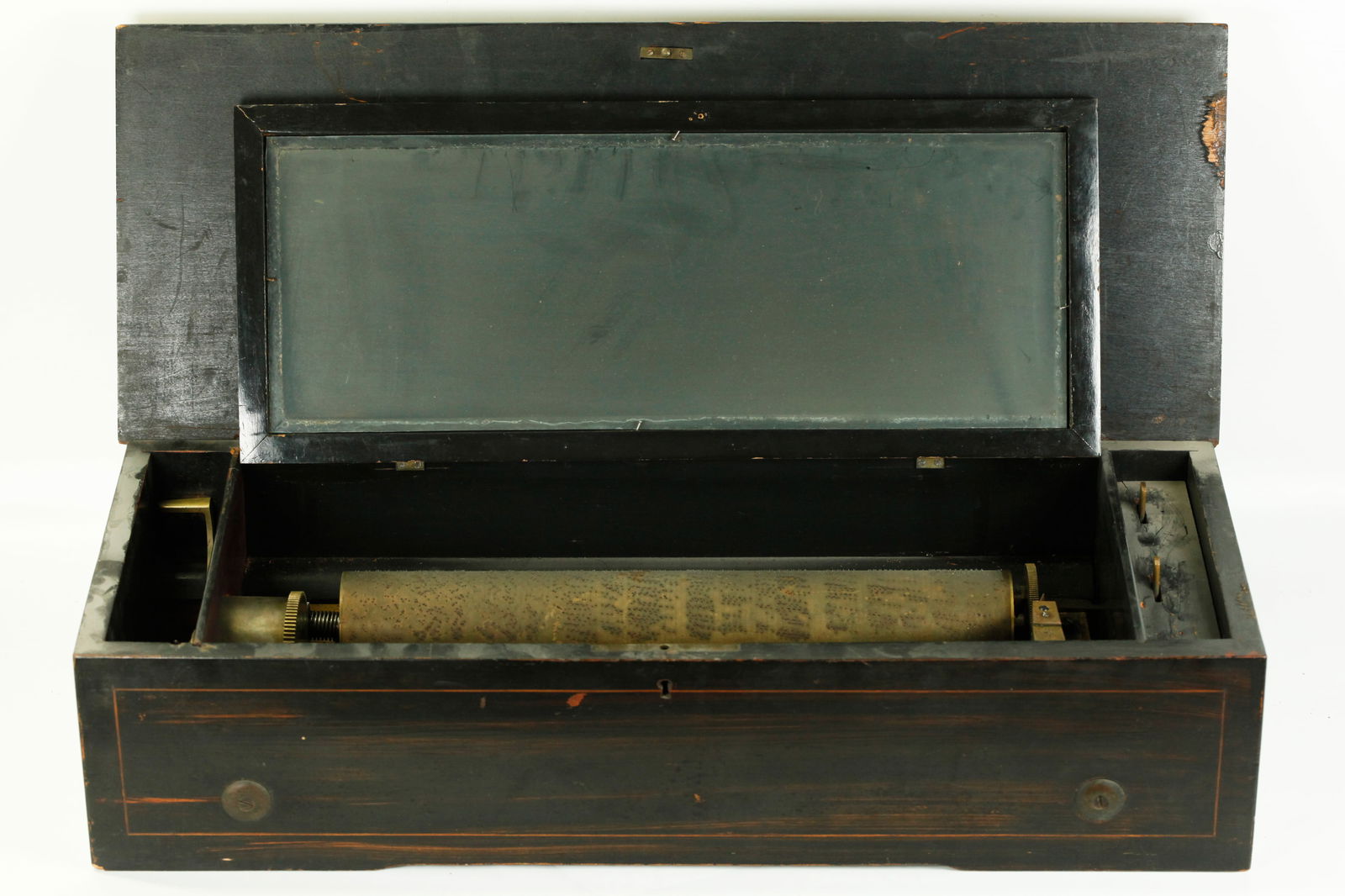 European 19th C Cylinder Music Box; BAB Governor (1 of 6)