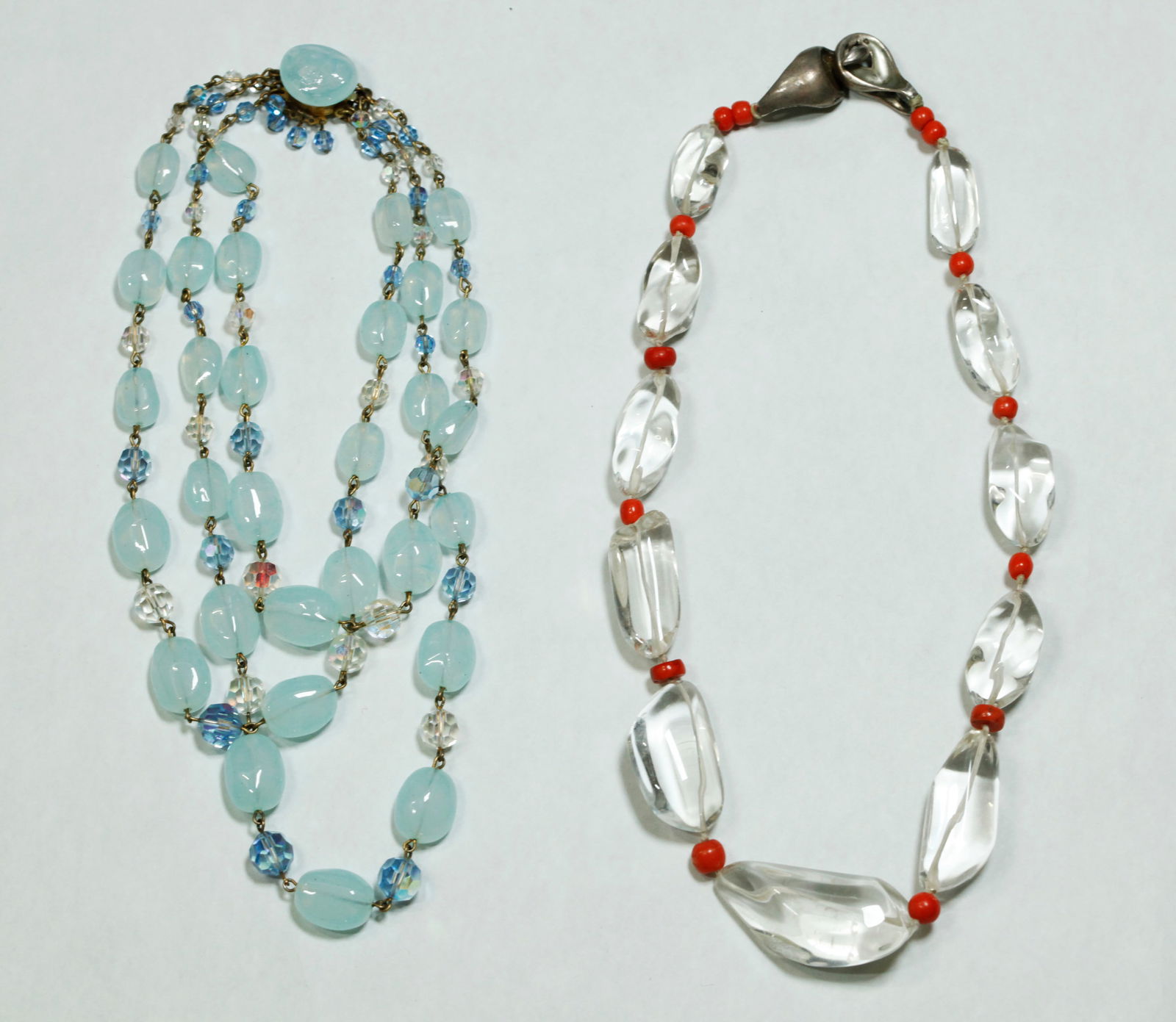Quartz Coral & Sterling Necklace; Opaline Beads (1 of 5)