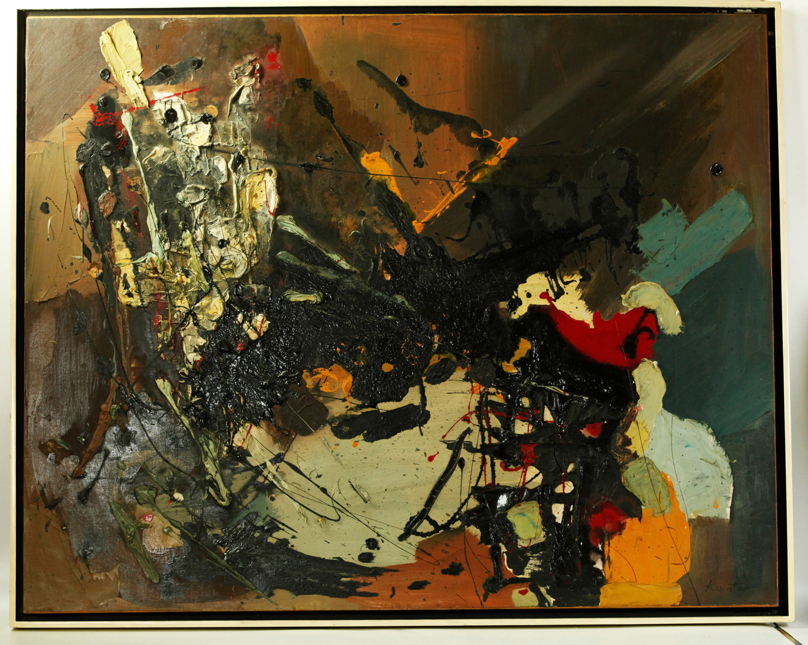 Tadeusz Kantor Untitled Polish Abstract Oil Canvas (1 of 6)
