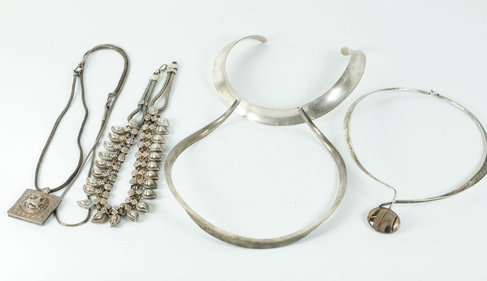 Rare Georg Jensen Torque +2; SE Asian Necklaces (1 of 7)