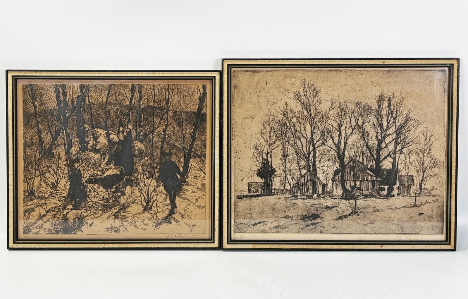 John Edward Costigan Springtime Etching; Plus 1 (1 of 6)