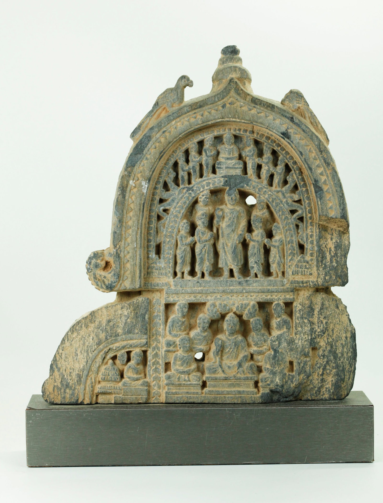 Gandhara Type Indian Stone Arch Relief Fragment (1 of 5)