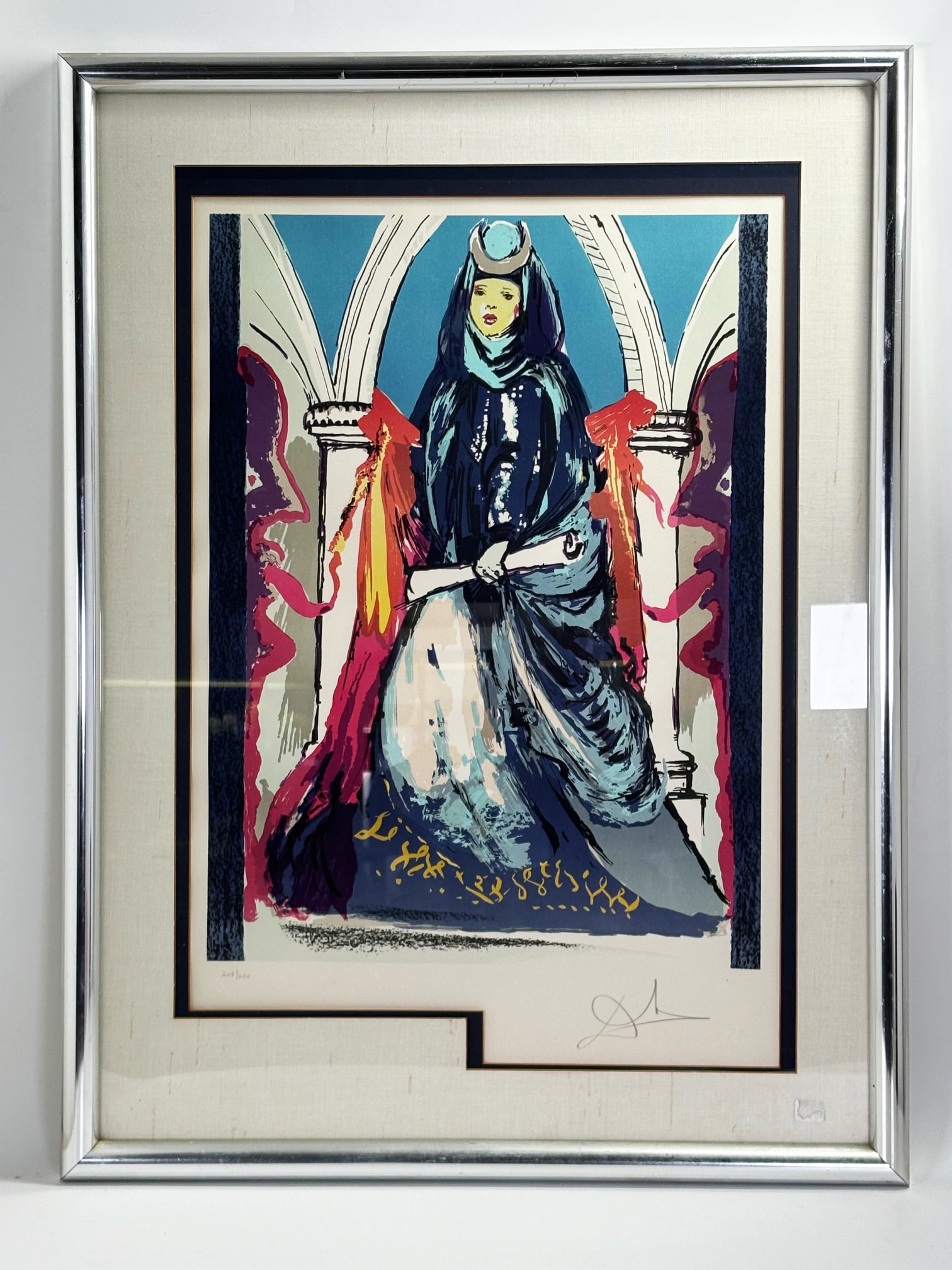 Salvador Dali Print Tarot Card Lady Blue Priestess (1 of 5)