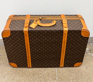 Louis Vuitton Monogramed Soft Leather Suitcase