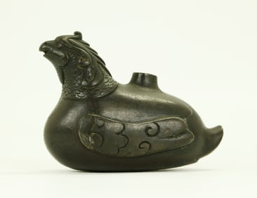 Chinese Archaistic Bronze Bird Water Dropper