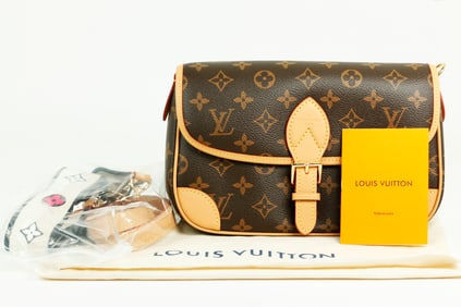 Louis Vuitton Logo Flap Shoulder Bag & 2 Straps
