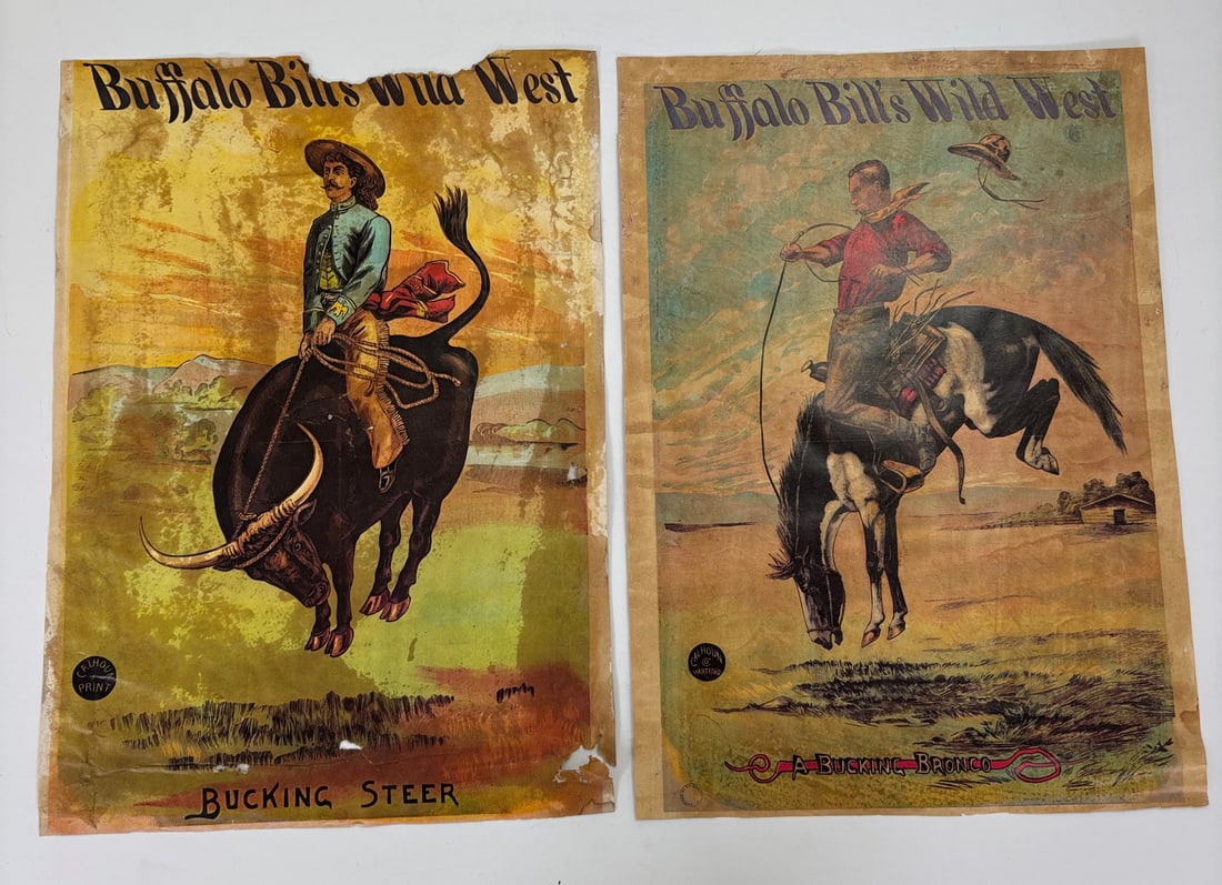 2 Color Lithographs: Buffalo Bill's Wild West (1 of 5)