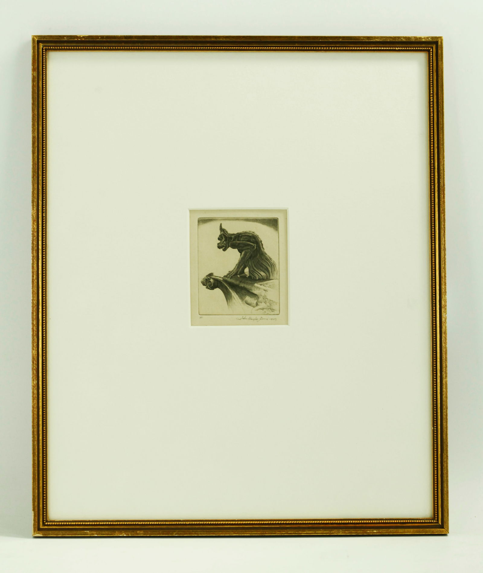 John Taylor Arms Mini 1947 Etching Gargoyle (1 of 6)