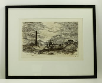 Charles H Miller, 1882 Etching