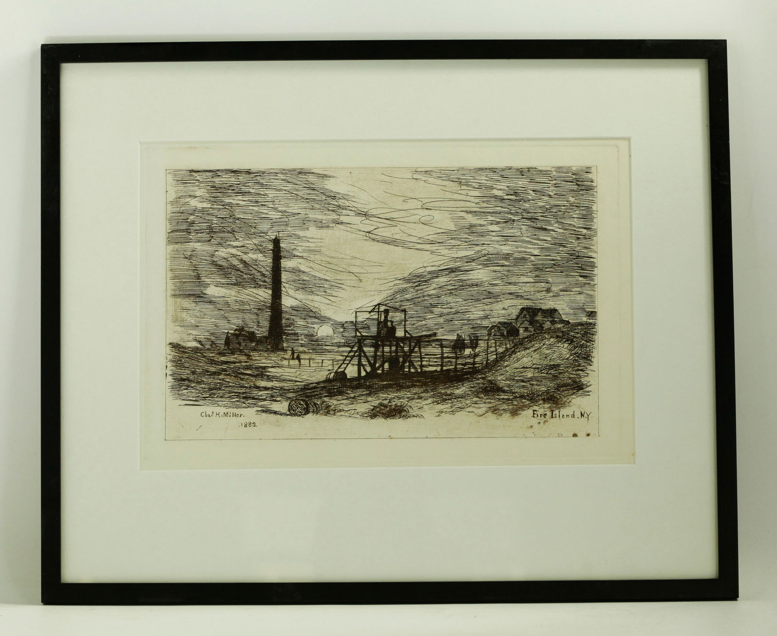 Charles H Miller, 1882 Etching (1 of 5)