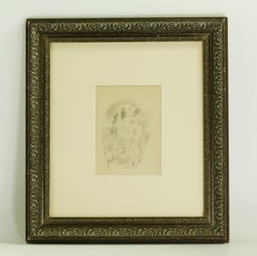 Jules Pascin; Pencil Sketch Erotic Ladies