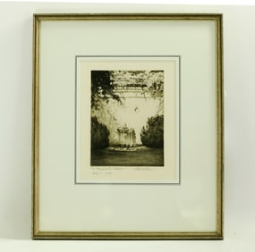 Chester B Price Sunlight Syosset Dry Point Etching