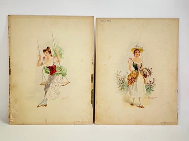Richard Veenfliet American Post Card Watercolor