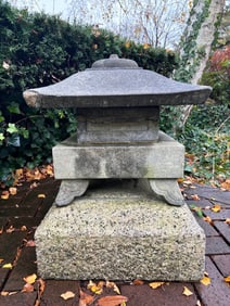 Old Japanese Garden Stone and Roof