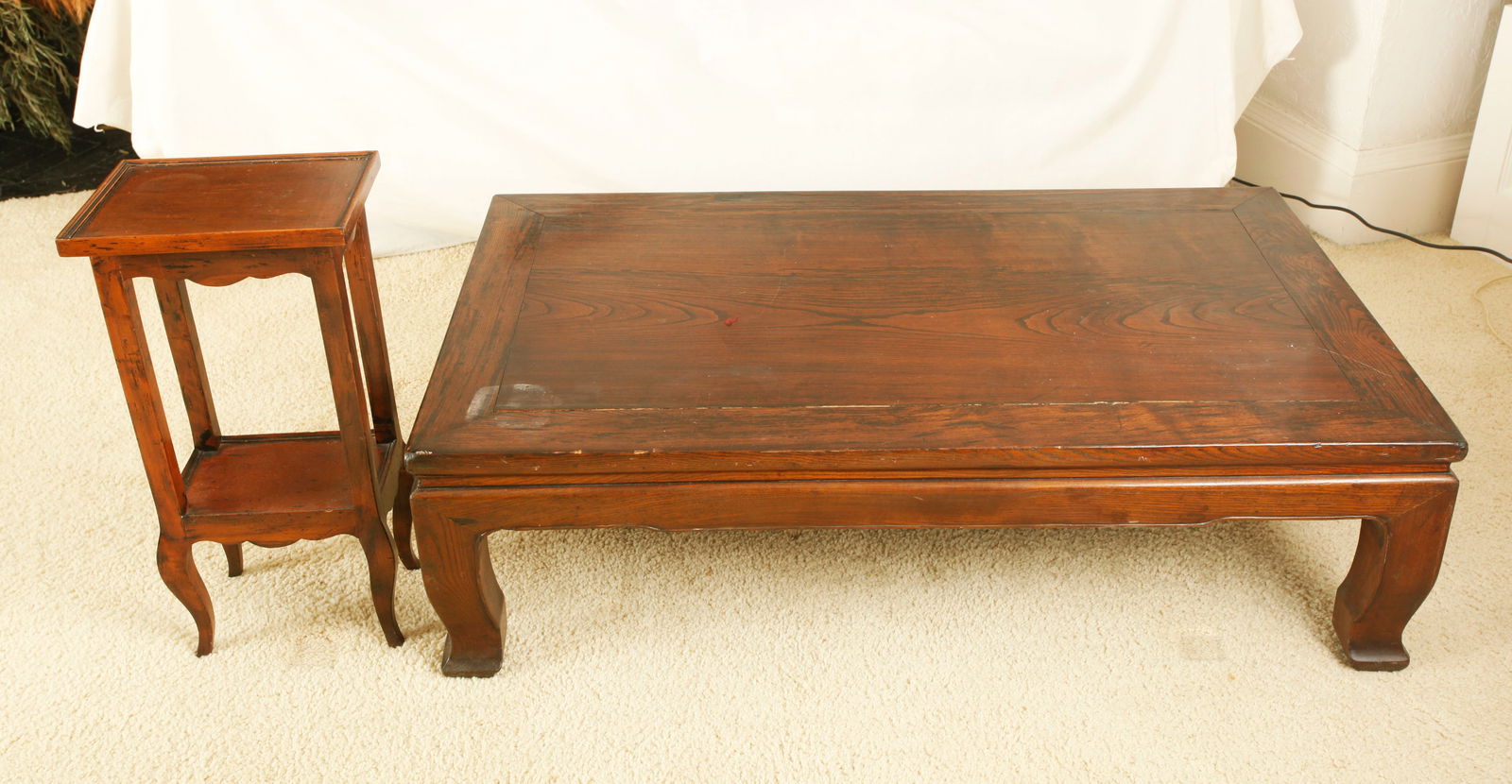 Chinese Low Kang Hard Wood Table French Small Side (1 of 6)