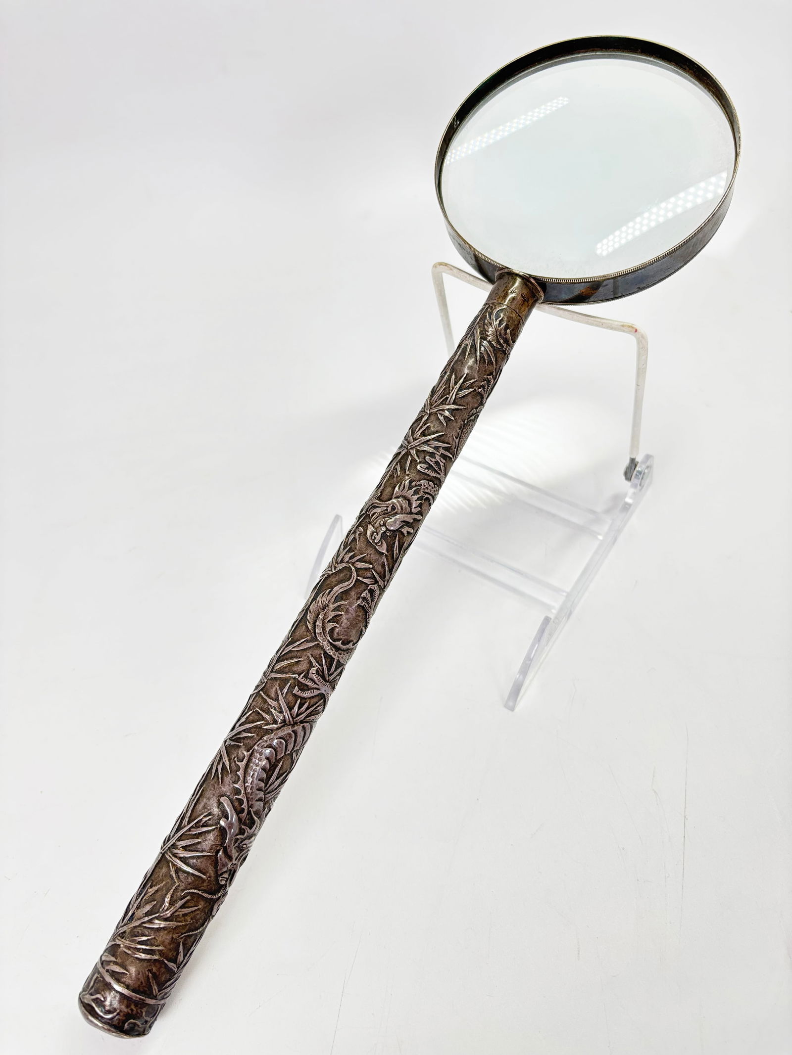 Chinese Export Silver Magnifying Glass Handle (1 of 6)
