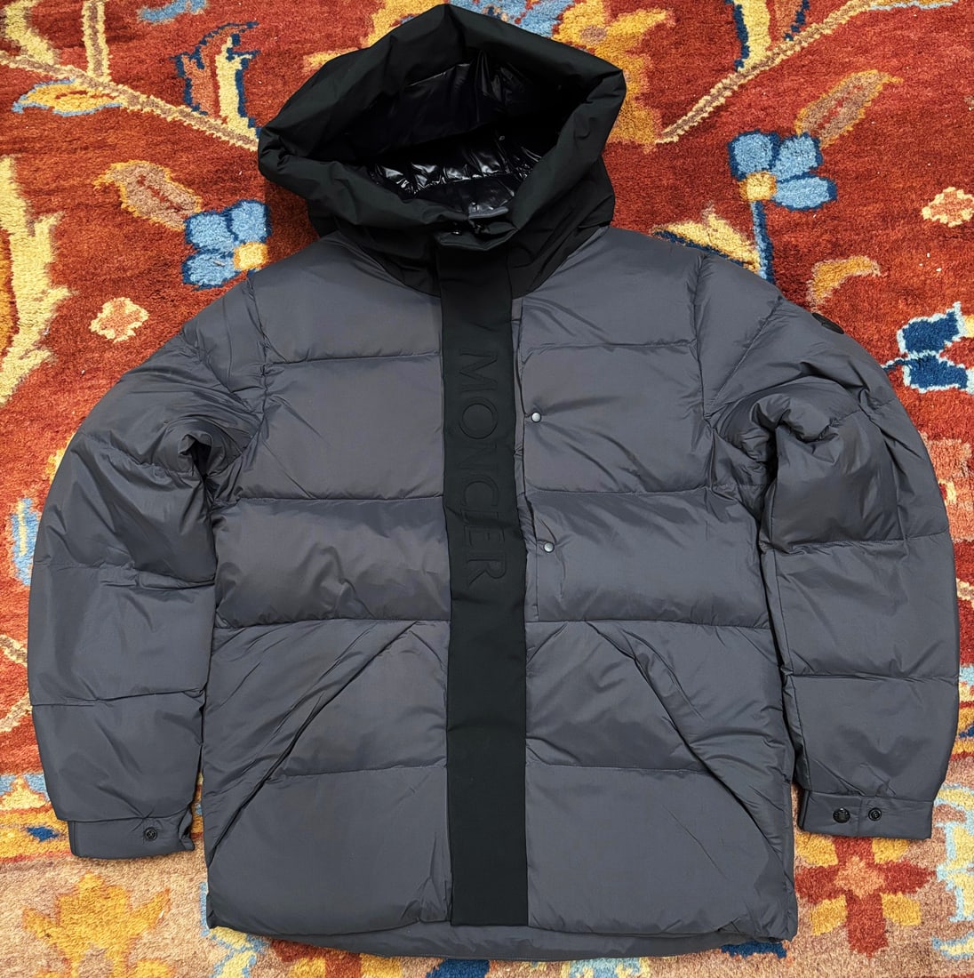 Moncler " MAYA GIUBBOTTO" Matt Black Jacket (1 of 5)