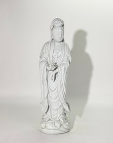 Good Chinese Blanc de Chine Porcelain Guanyin