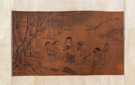 Chinese Ming or Earlier Ink Painting Rural Doctor