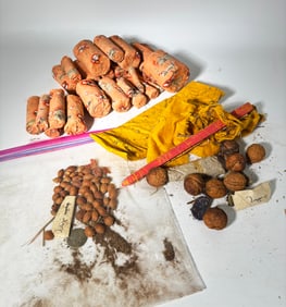 Tibetan Contents of a Large Sealed Buddha Figure