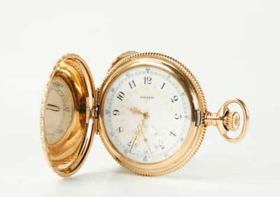 Elgin Gold Hunter Case Pocket Watch ca 1899