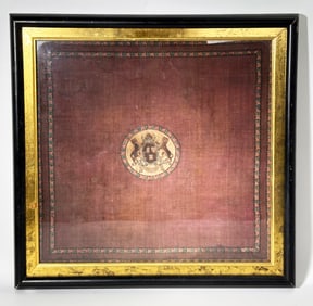 Scottish 18th/19th C Armorial Scarf for Aberdeen