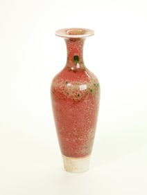 Chinese Peachbloom Porcelain Amphora Vase