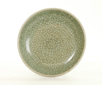 Chinese Longquan Crackle Porcelain Brush Washer