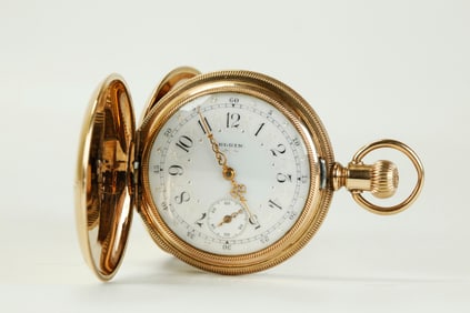 Elgin Gold Hunter Case Pocket Watch Ca 1893