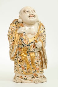 Japanese Satsuma Standing Hotei; Mark to Base