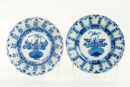 Good Pr Chinese Kangxi Blue White Porcelain Plates