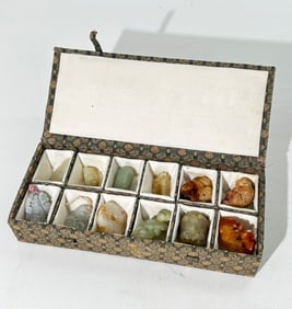12 Chinese Qing or Earlier Jades & Hard Stones