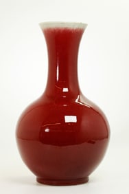 Chinese Langyao Red Crackle Porcelain Vase