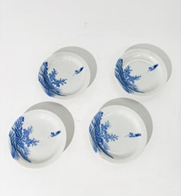 4 Chinese 19C RuoShen ZhenCang Blue White Porcelan
