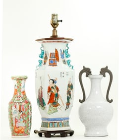 3 Good Chinese Porcelain Vases