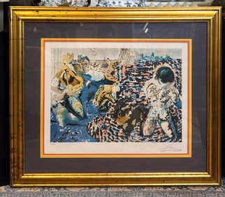 Salvador Dali; Lithograph Tuna Fishing Signed