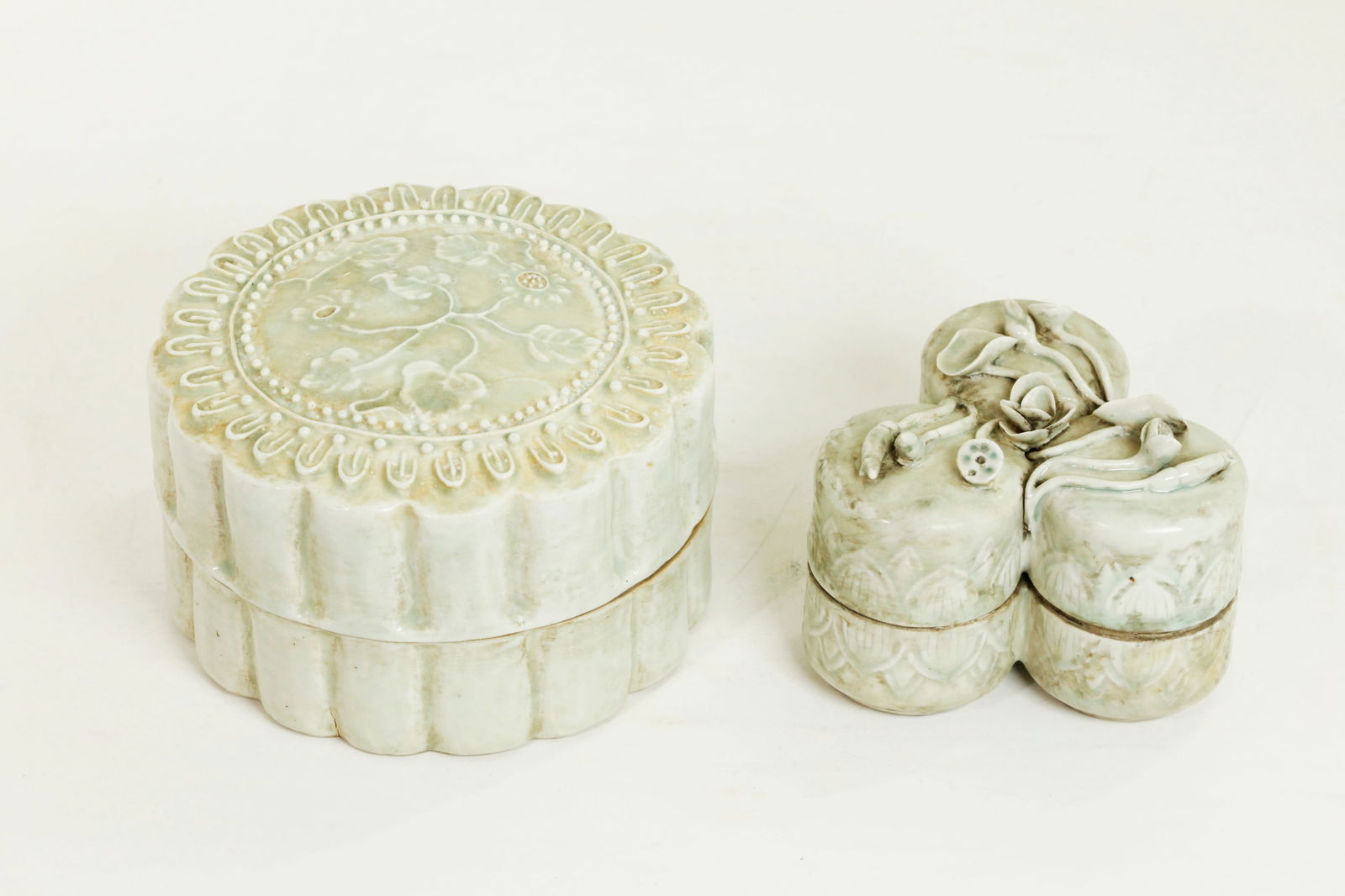 2 Chinese Qingbai Glazed Porcelain Boxes (1 of 7)