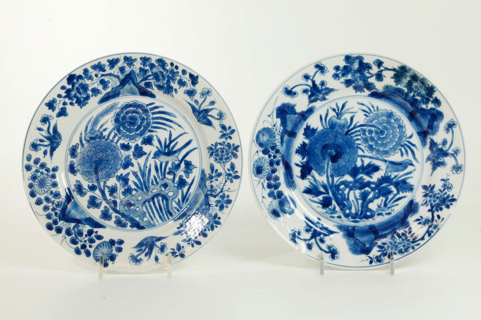 Chinese Kangxi Ca 1700 Blue White Porcelain Plates (1 of 4)