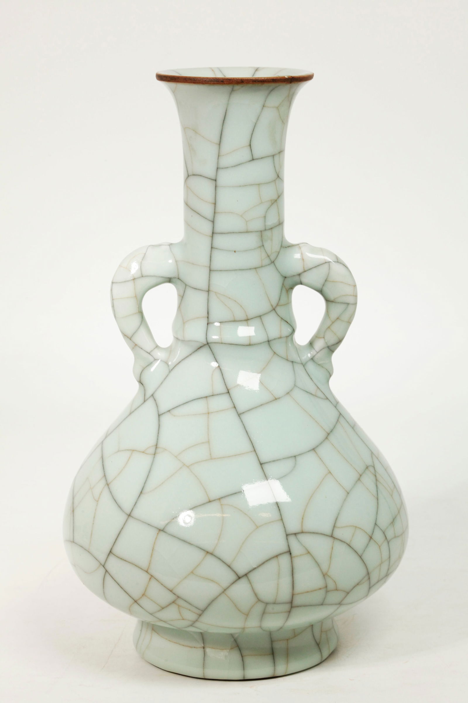 Good Chinese Qing Guanyao Crackle Porcelain Vase (1 of 5)